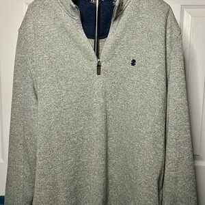 Izod Gray Zip Up Sweater XXL